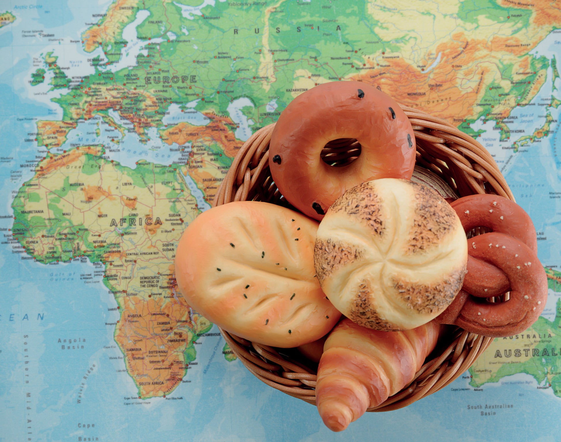 Yellow Door Sensory Play Stones - Breads of the World