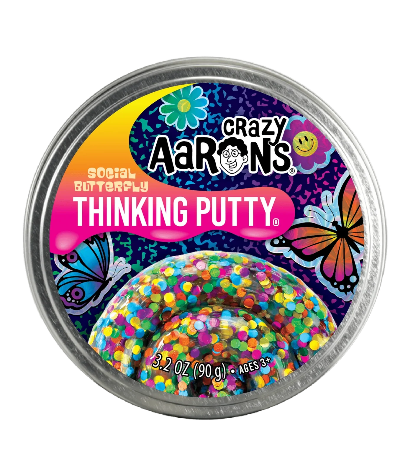 Crazy Aaron's Thinking Putty Trendsetters Social Butterfly