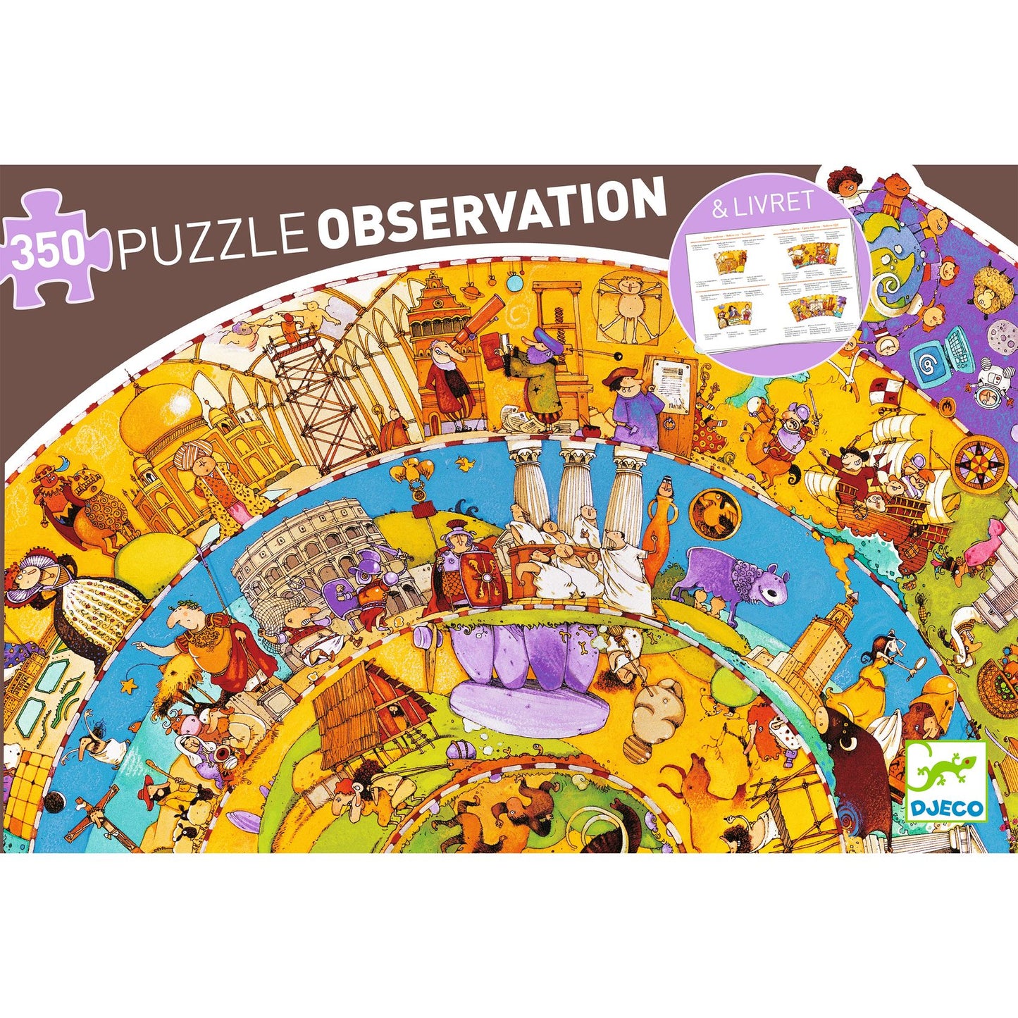 Djeco History 350 Pcs Observation Puzzle