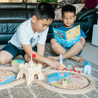 BigJigs Coastal Clean up Train Set