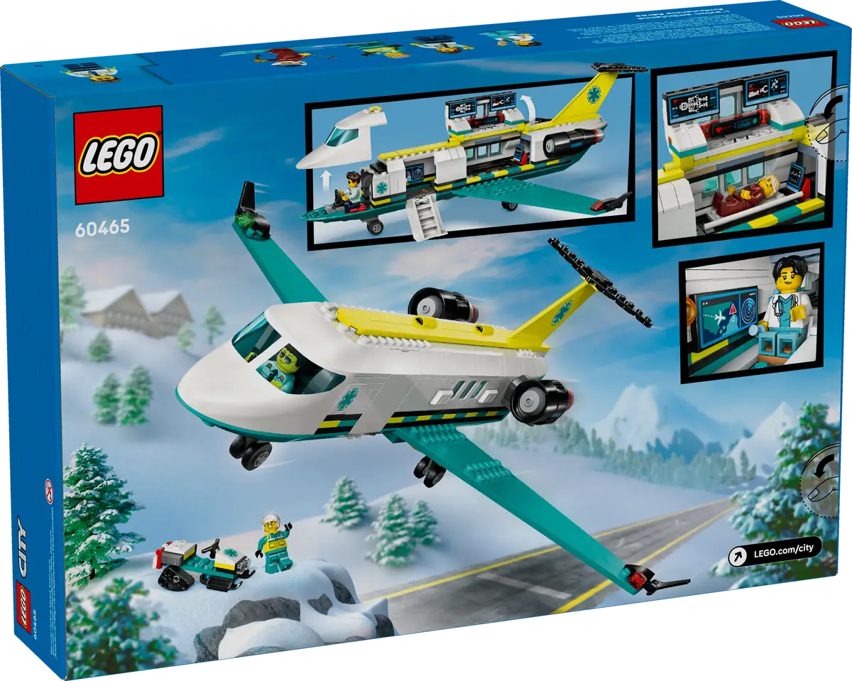 Lego City Big Vehicles 60465 Emergency Air Ambulance Airplane