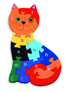 Alphabet Jigsaws Number Cat