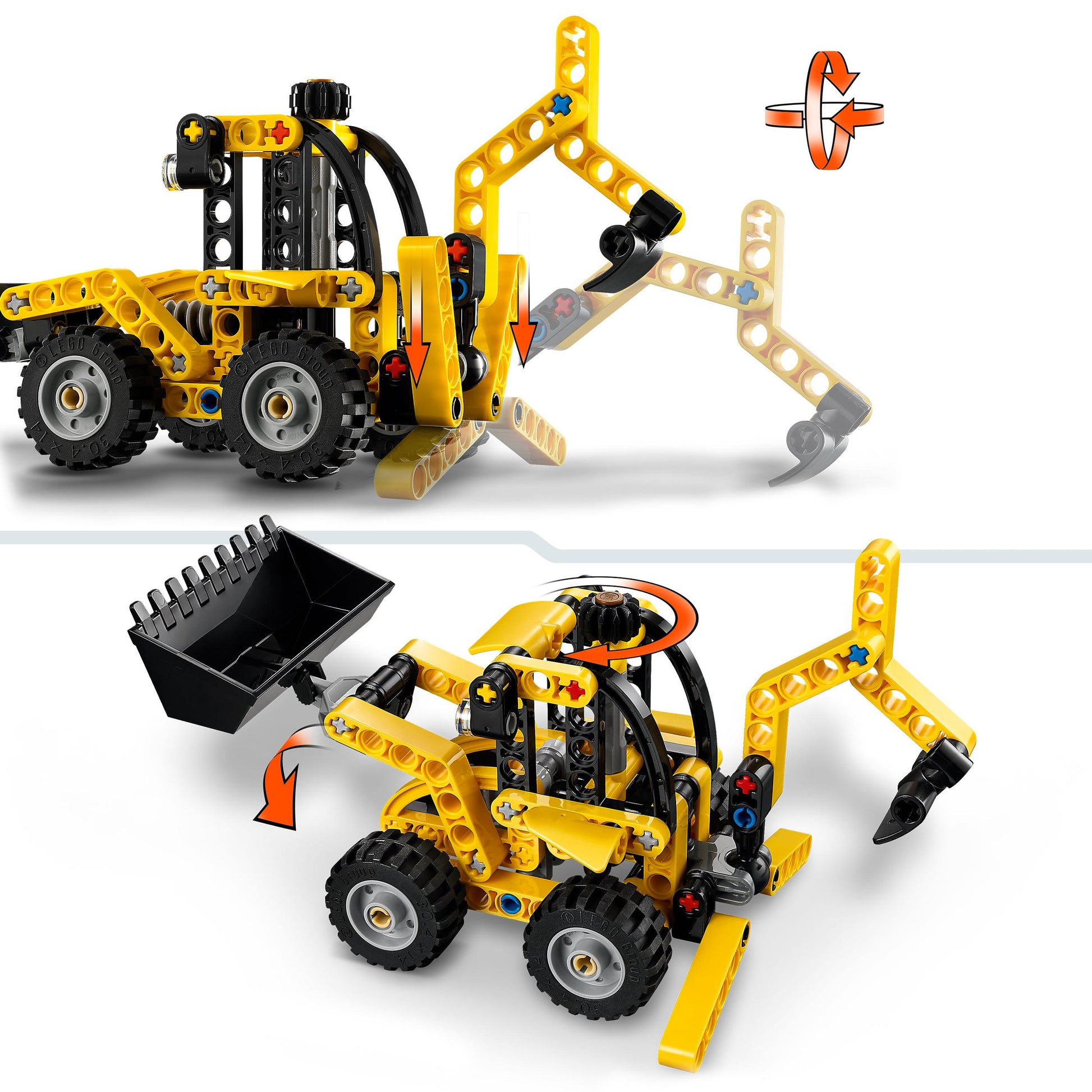 Lego Technic 42197 Backhoe Loader