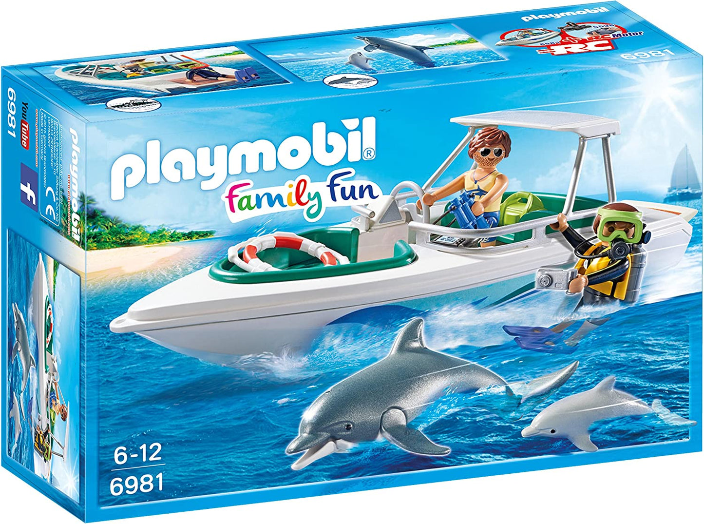 Playmobil 6981 Family Fun Diving Trip with Floating Speedboat