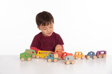 Tickit Rainbow Wooden City E-Vehicles Set