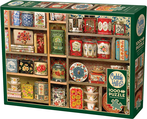 Cobble Hill Puzzles 1000 Pieces Vintage Tins
