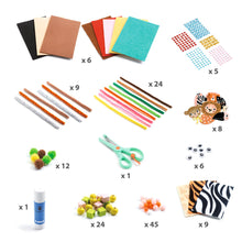 Djeco Threading Jungle Animal Creation Box