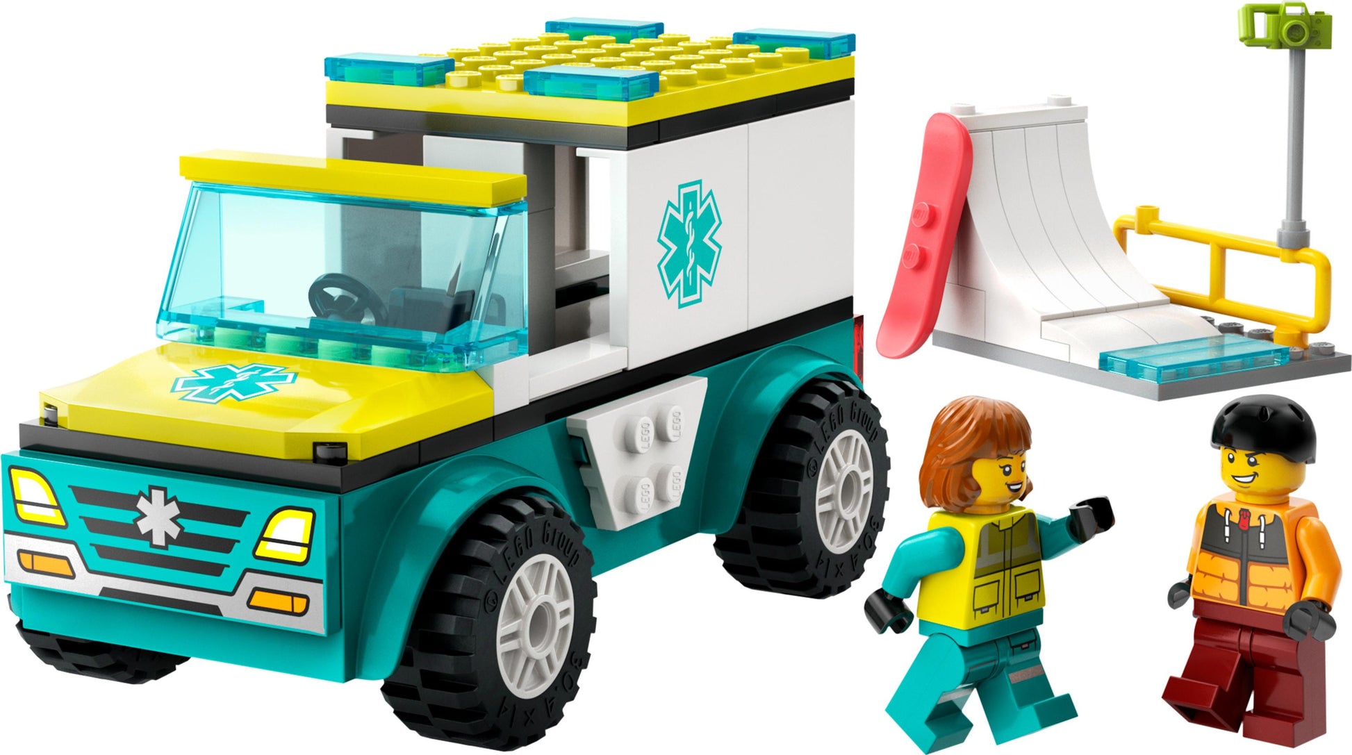 Lego City 60403 Emergency Ambulance and Snowboarder