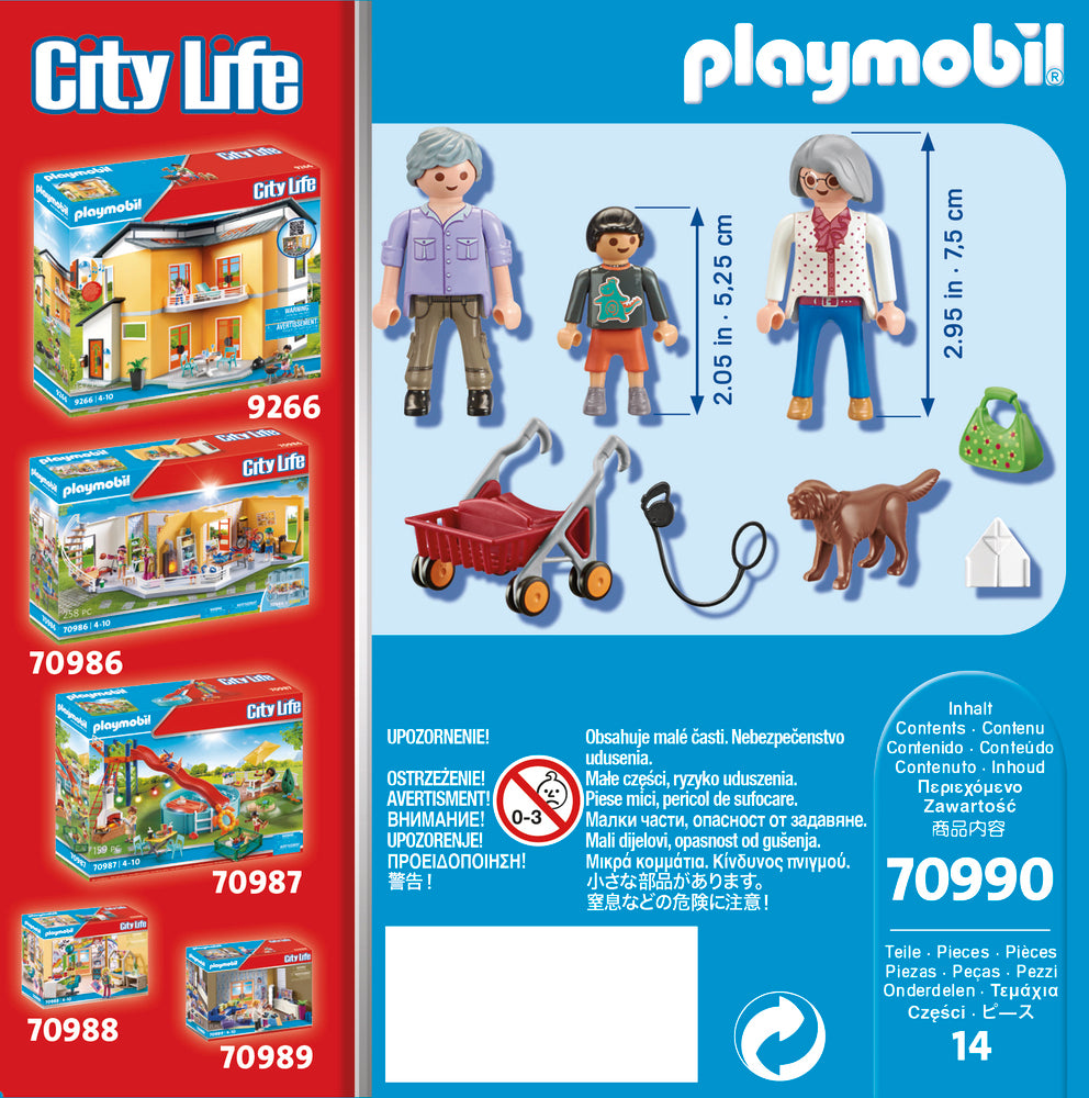 Playmobil 70990 City Life Grandparents with Child