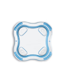 Intex 90" X 90" X 26" Blue Inflatable 2 Ring Family Pool W/Seats
