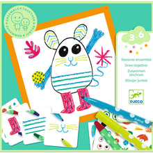 Djeco Draw Together Funny Animals - FSC MIX (F)