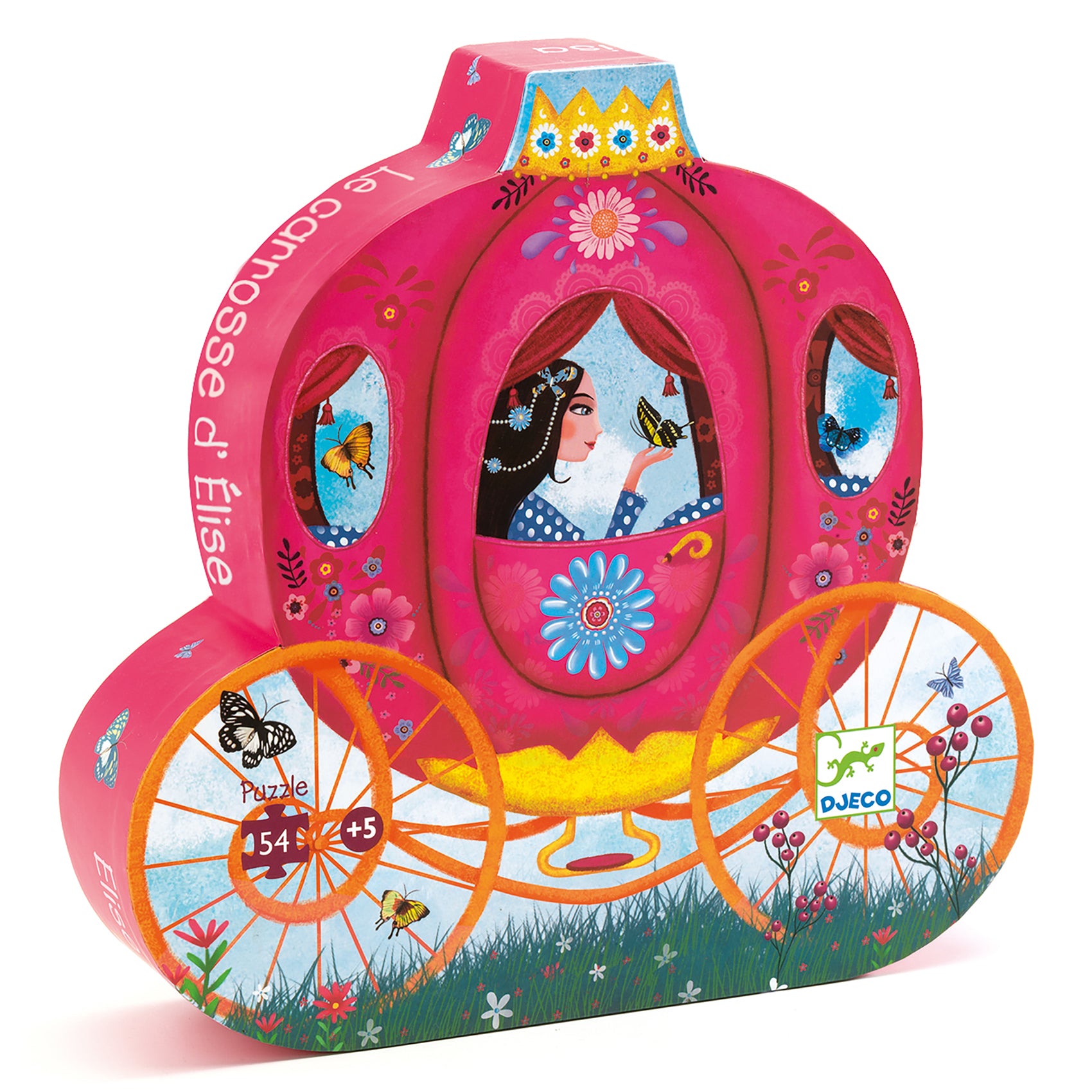 Djeco Elise's Carriage - 54 Pcs Silhouette Puzzle