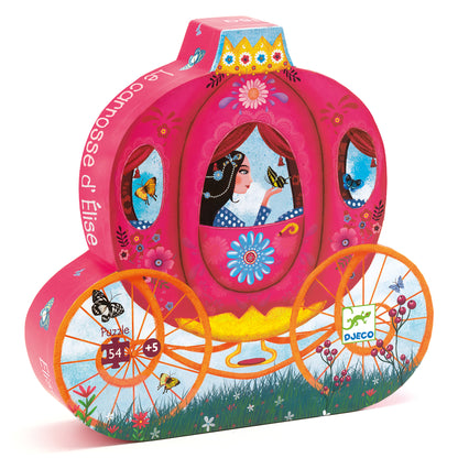 Djeco Elise's Carriage - 54 Pcs Silhouette Puzzle