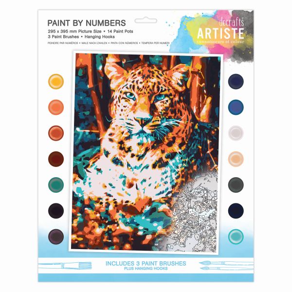 Paint By Numbers Resting Leopard