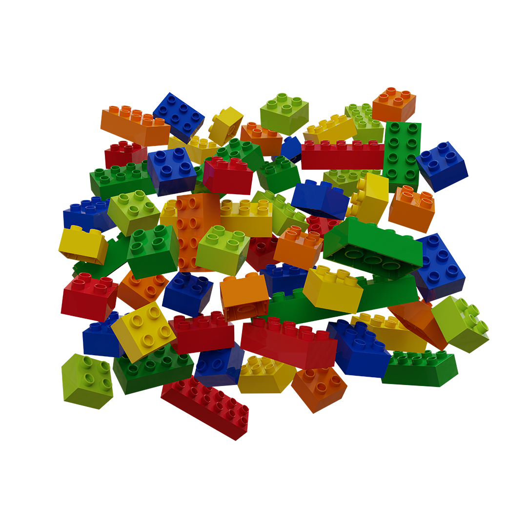 Hubelino 60-Piece Building Block Set