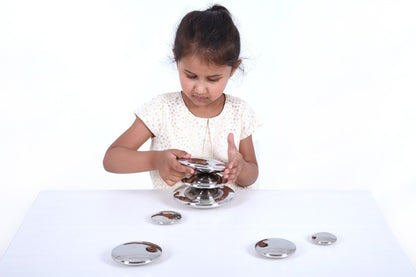 TickiT Sensory Reflective Silver Buttons - Pk7