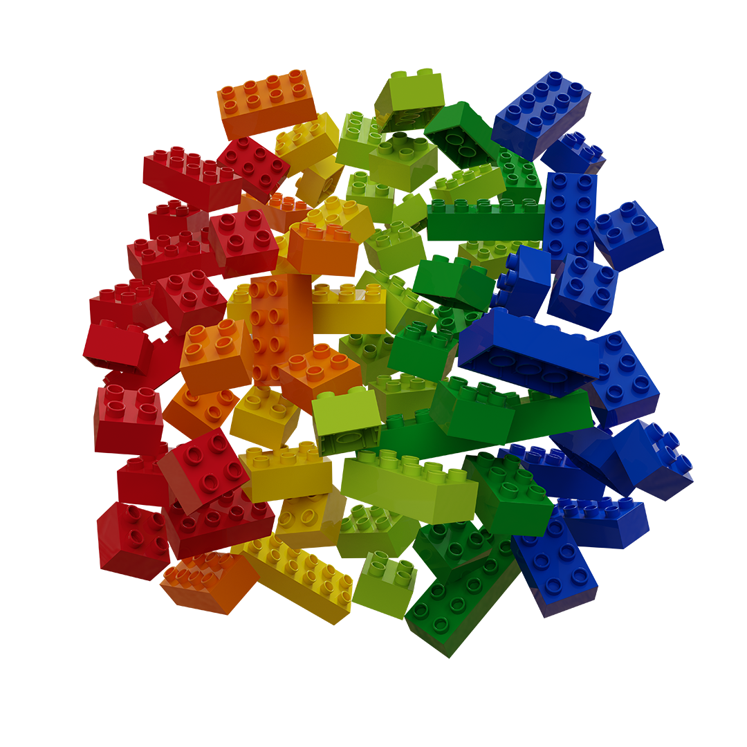 Hubelino 60-Piece Building Block Set