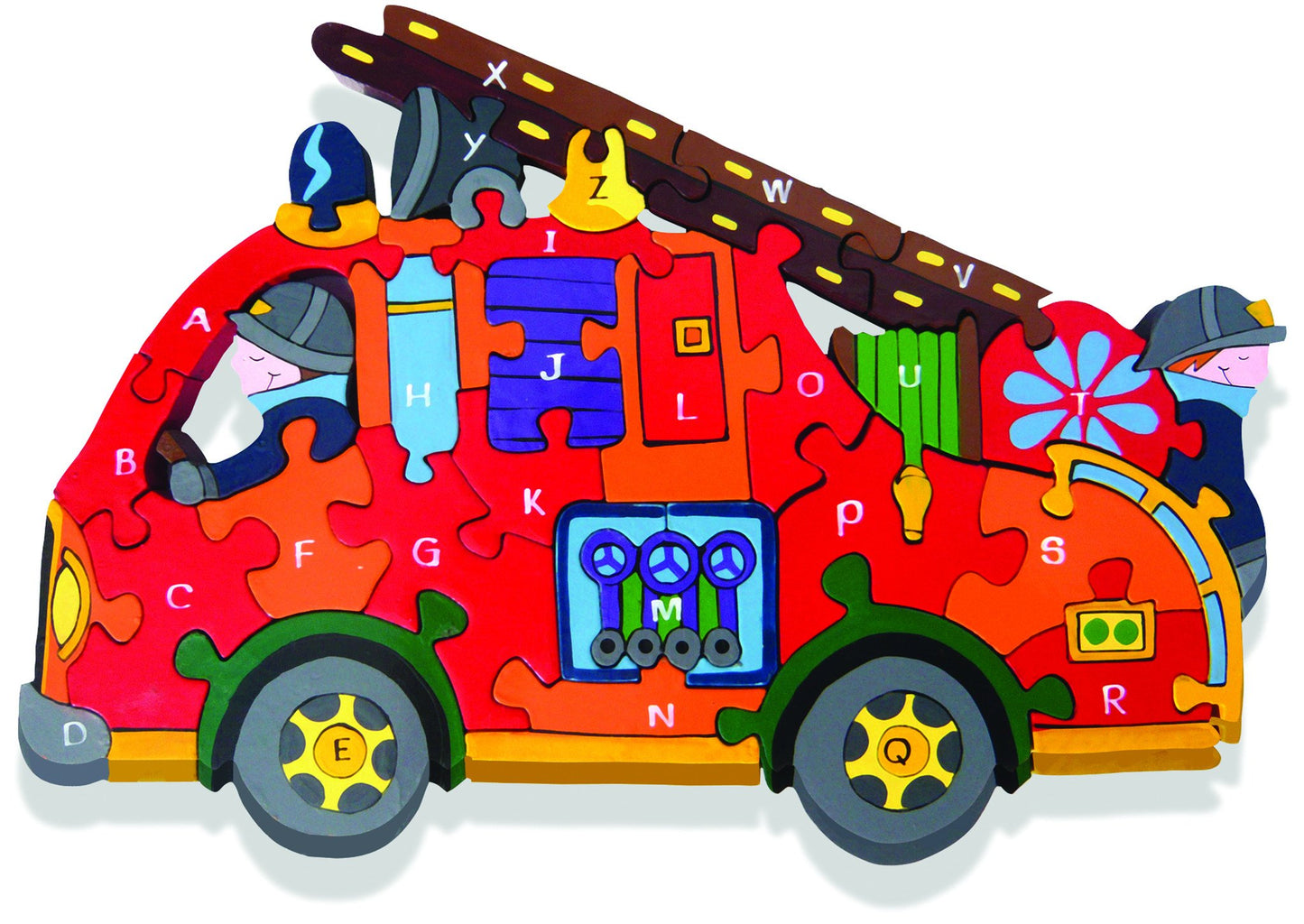 Alphabet Jigsaws Alphabet Fire Engine
