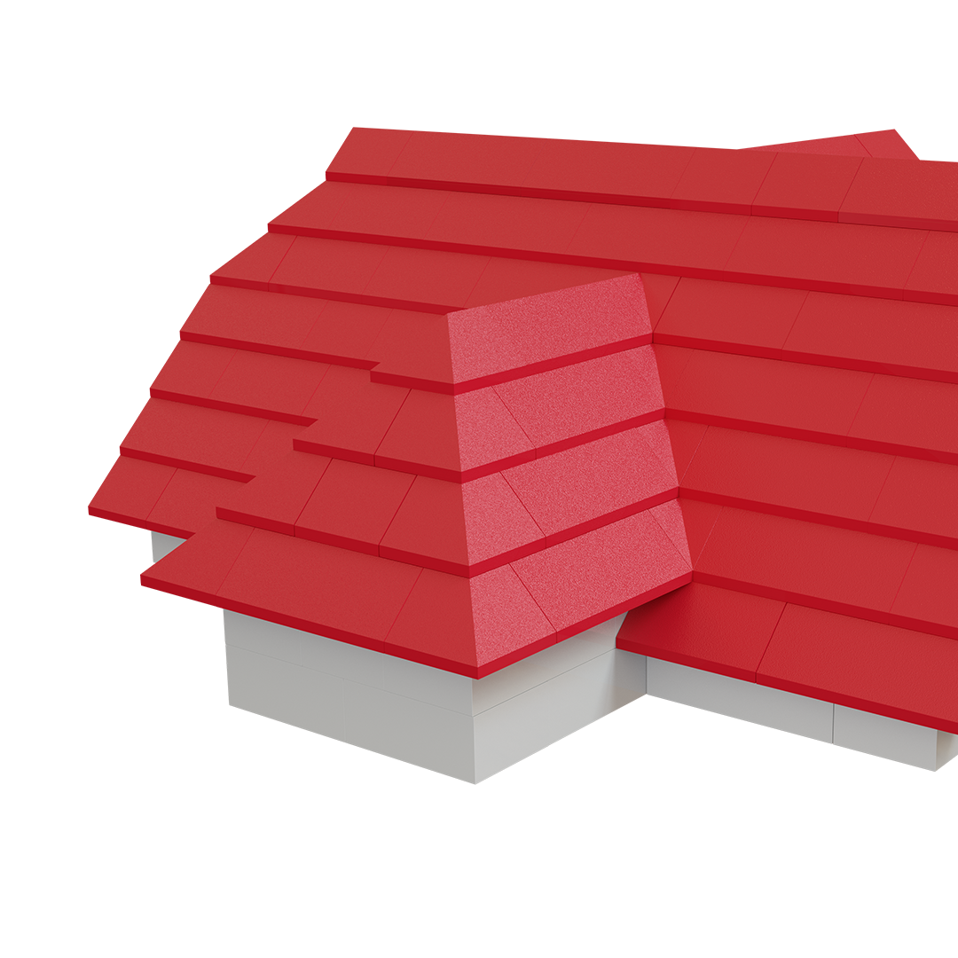 Hubelino 124-Piece Roofing Tile Set