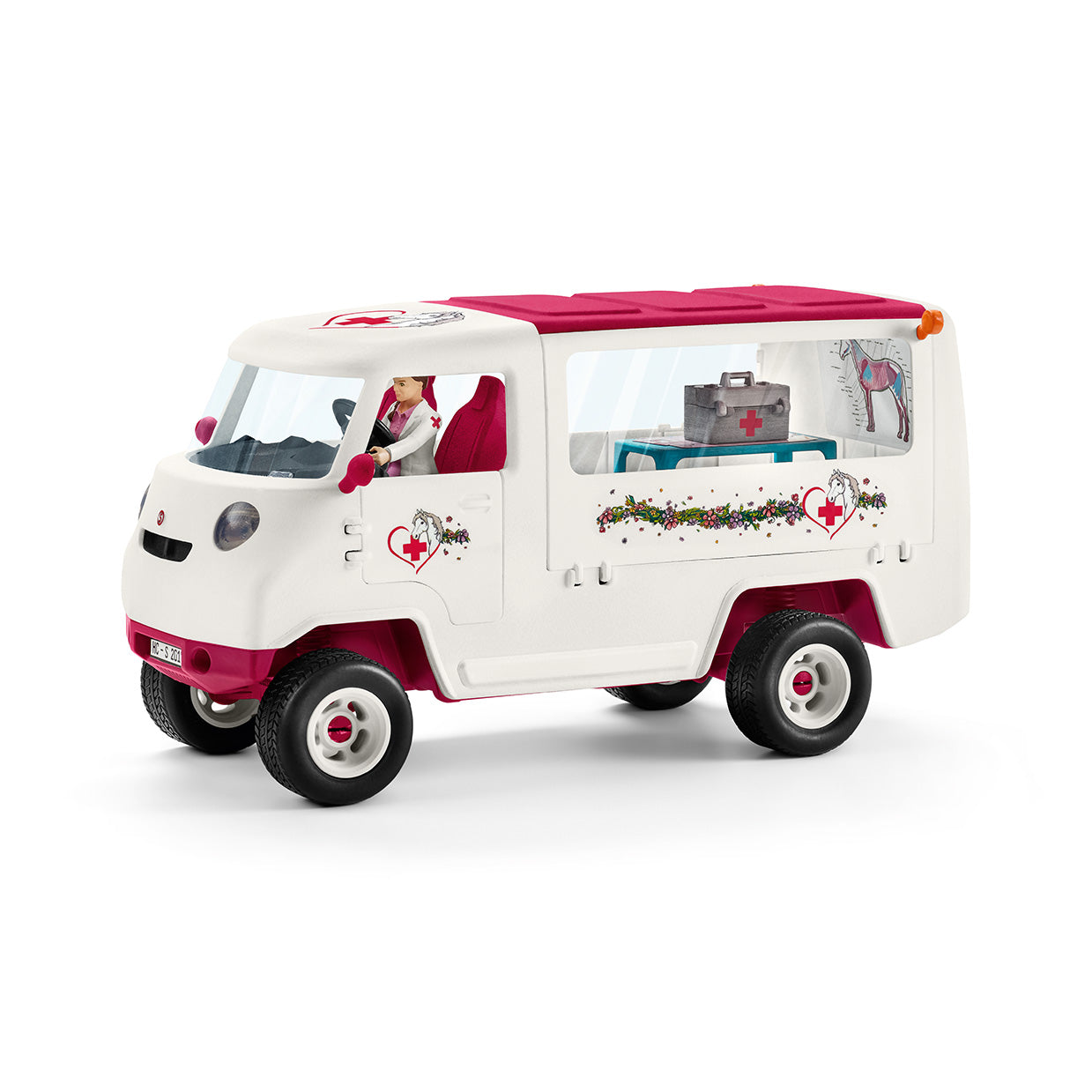 SCHLEICH 42370 MOBILE VET WITH HANOVERIAN FOAL