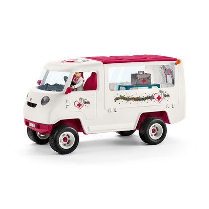 SCHLEICH 42370 MOBILE VET WITH HANOVERIAN FOAL
