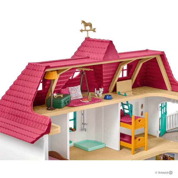 SCHLEICH 42416 LARGE HORSE STABLE WITH HOUSE AND STABLE