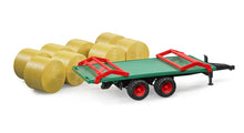 Bruder Bale transport trailer with 8 round bales