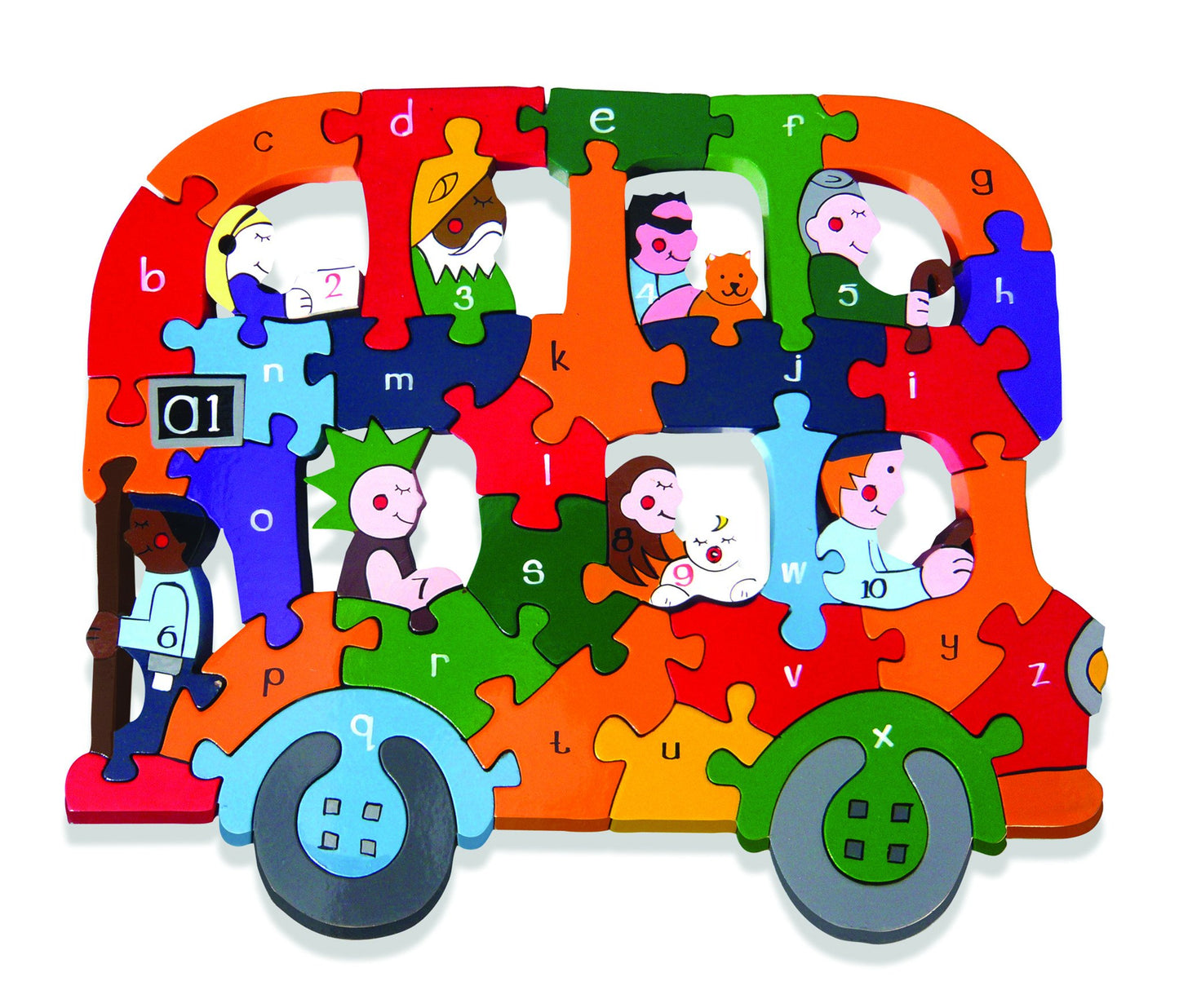 Alphabet Jigsaws Alphabet Bus