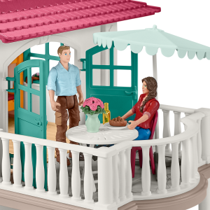 SCHLEICH 42416 LARGE HORSE STABLE WITH HOUSE AND STABLE