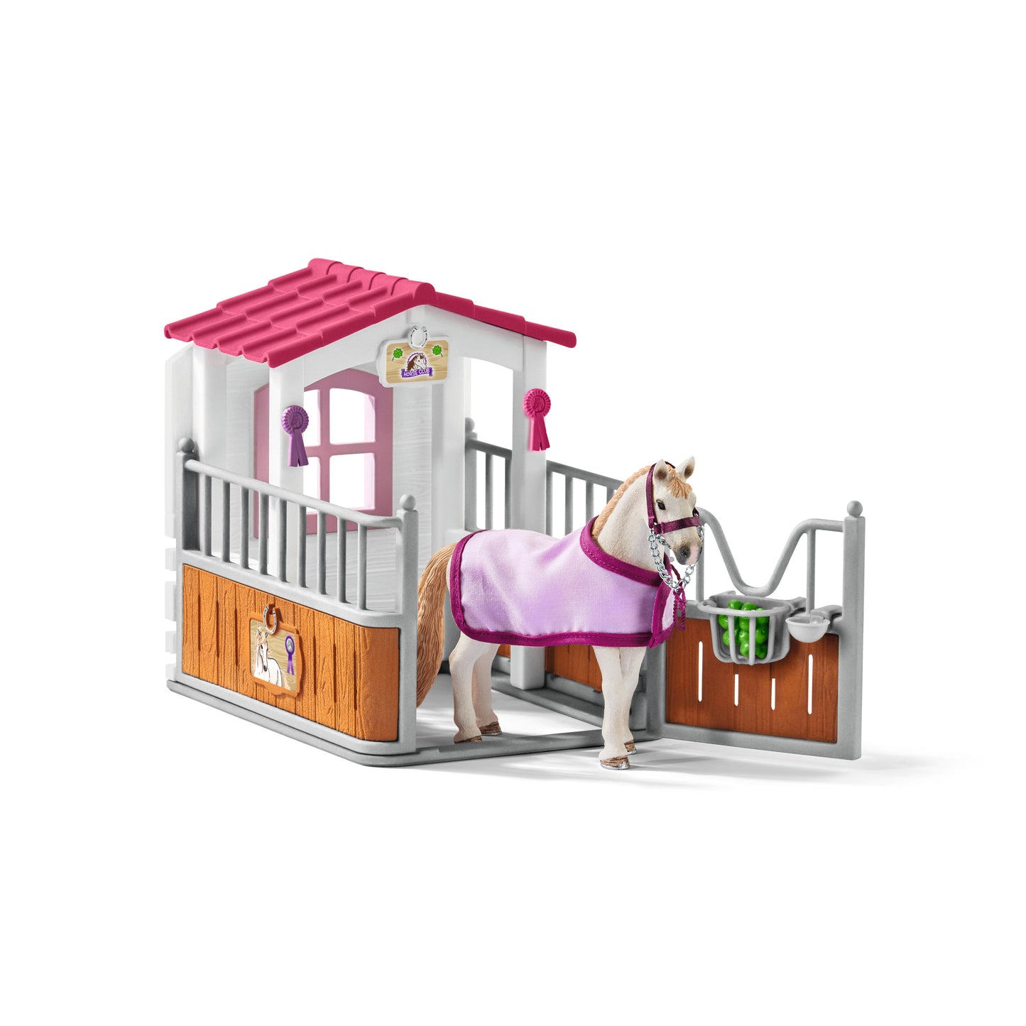 SCHLEICH 42368 HORSE STALL WITH LUSITANO MARE