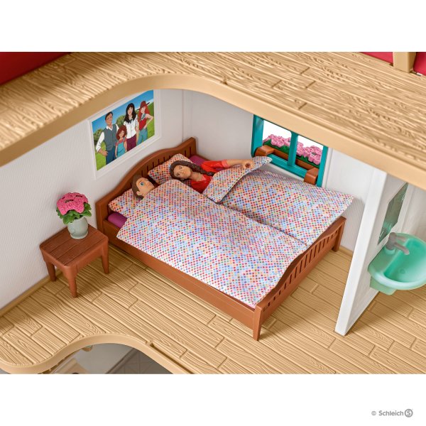 SCHLEICH 42416 LARGE HORSE STABLE WITH HOUSE AND STABLE