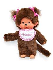 MONCHHICHI 20 cm Girl with bib Pink
