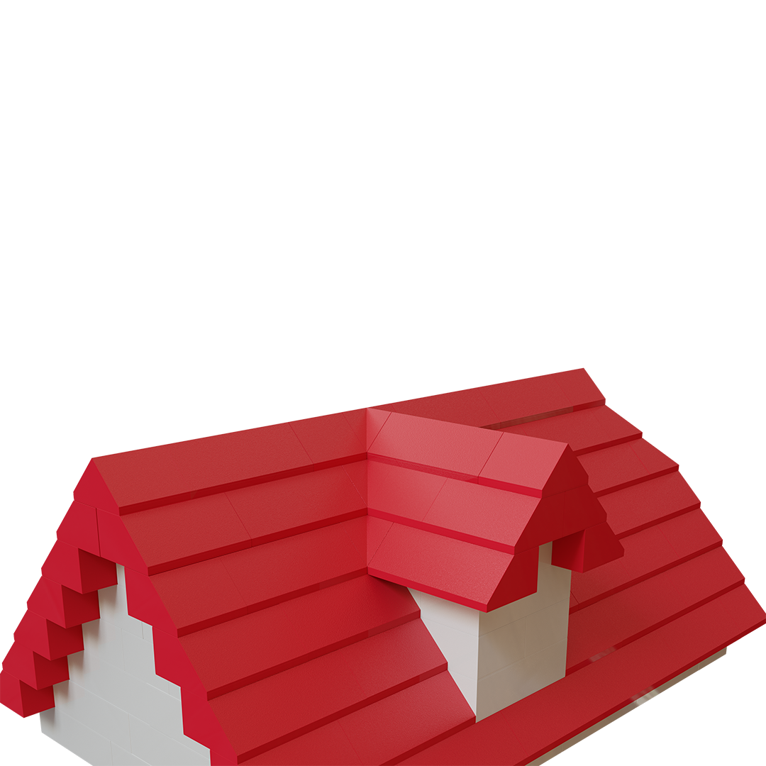 Hubelino 124-Piece Roofing Tile Set