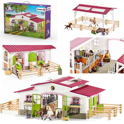 Schleich 42344 Riding Centre With Rider And Horses