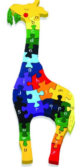 Alphabet Jigsaws Alphabet Giraffe