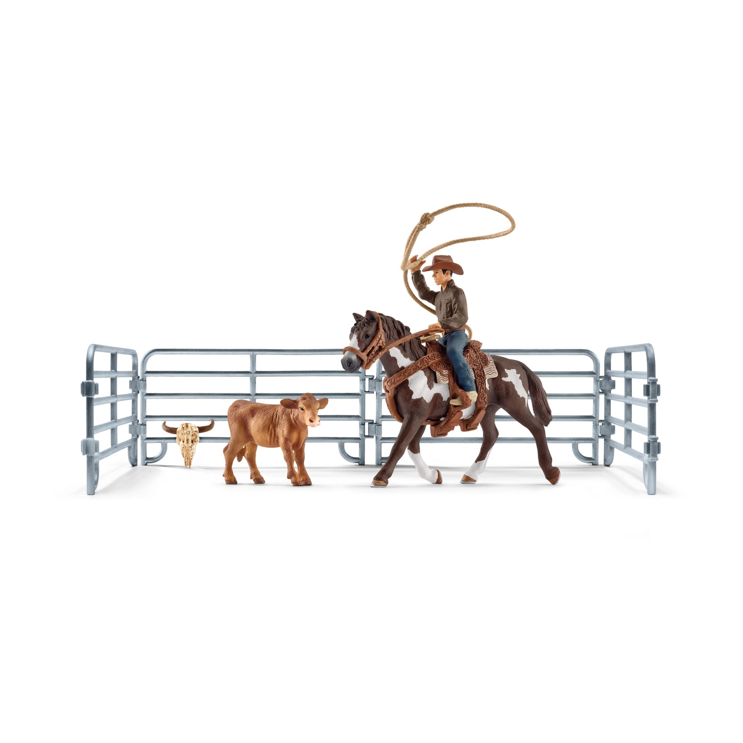 SCHLEICH 41418 TEAM ROPING WITH COWBOY