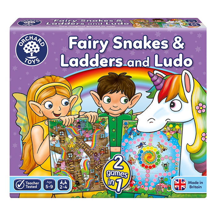Orchard Toys - Fairy Snakes & Ladders and Ludo Board Game