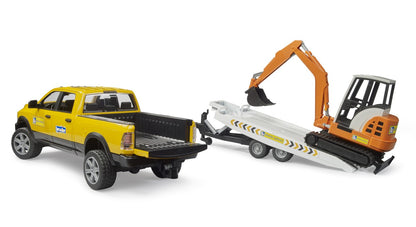 Bruder Ram Rental Service With Mini Excavator