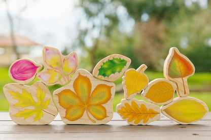 The Freckled Frog Stacking Leaves
