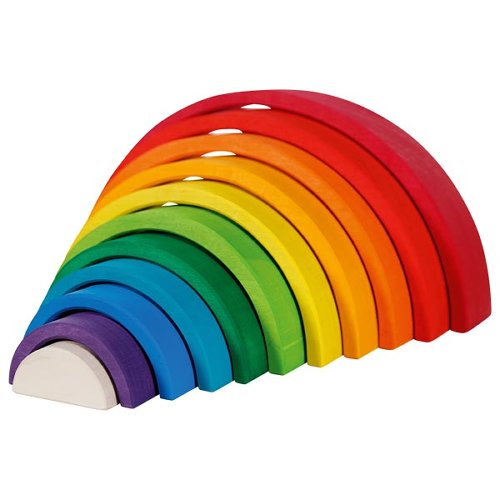 Goki Rainbow Building Blocks - 11 Pieces