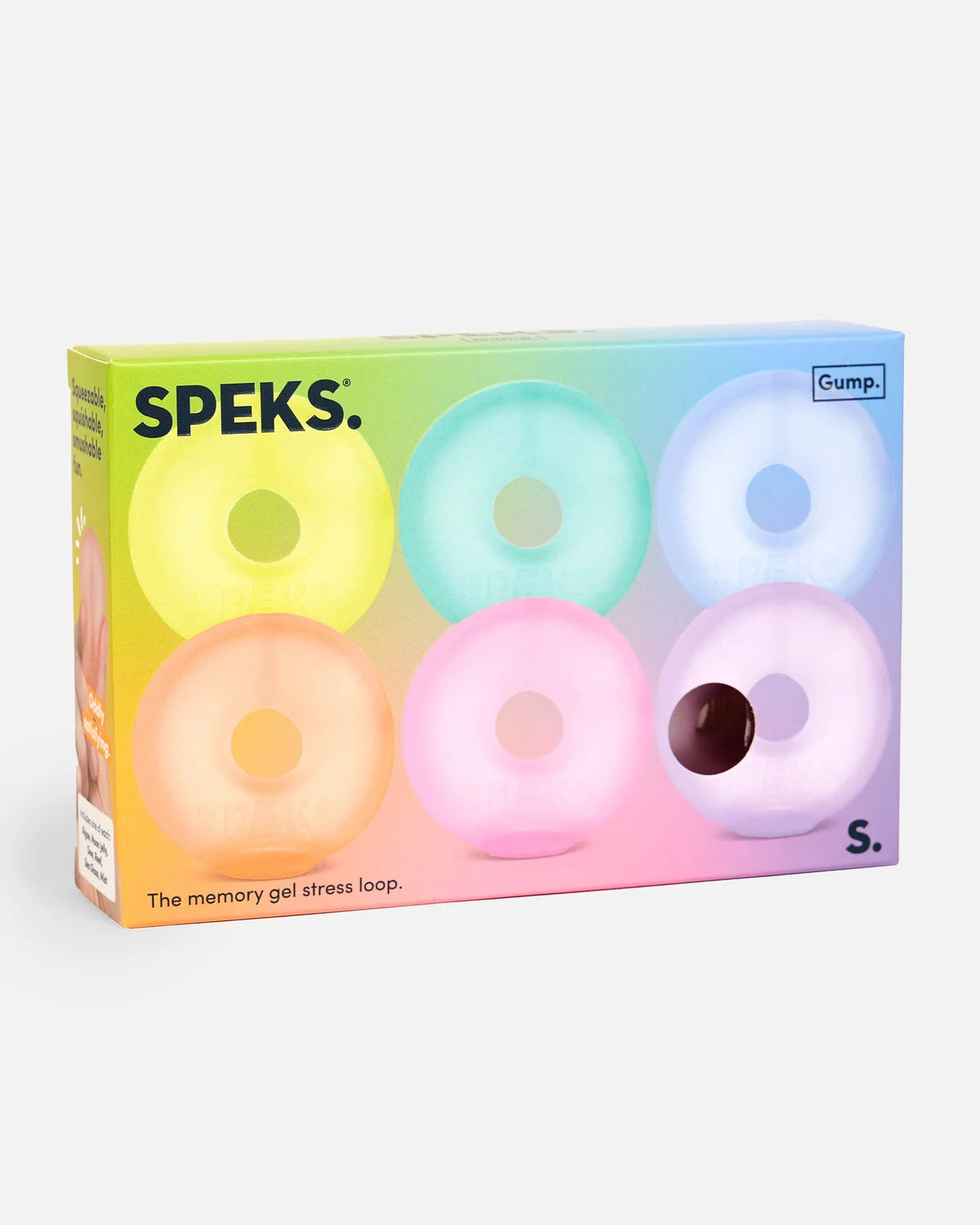 Speks Mini Gump Loop Multi Colour 6-Pack - 4cm
