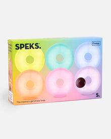 Speks Mini Gump Loop Multi Colour 6-Pack - 4cm