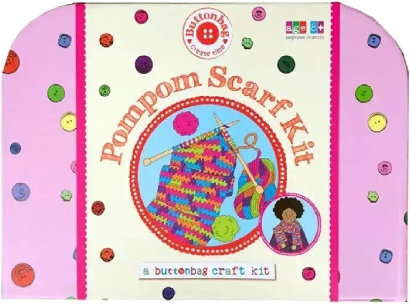 Buttonbag Pompom Scarf