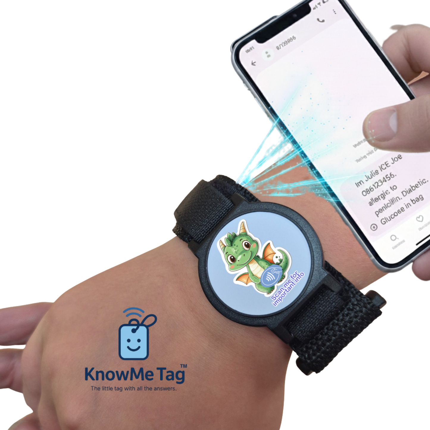 Velcro Adjustable Bracelet - Zogg Dinosaur