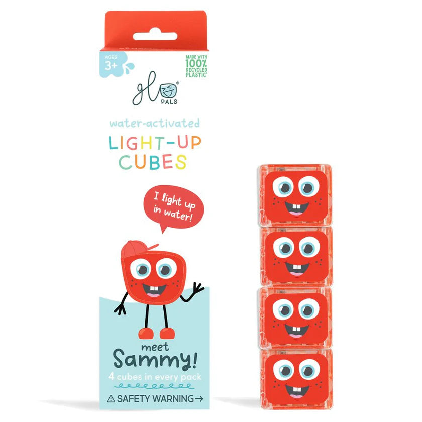 Glo Pals 4-Cube Set - Sammy - Red