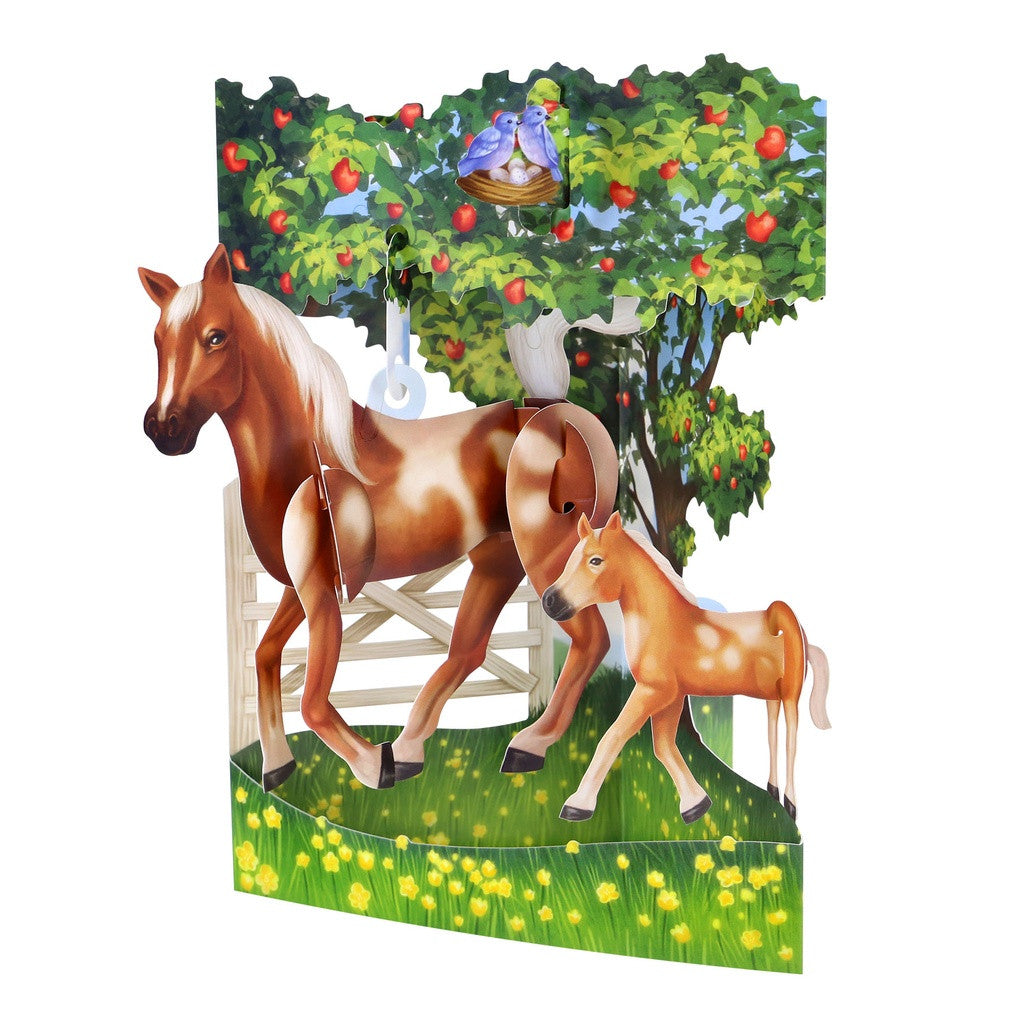 Santoro Horse and Foal Swing Card