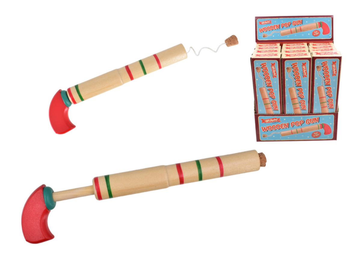 Super Retro Wooden Pop Gun